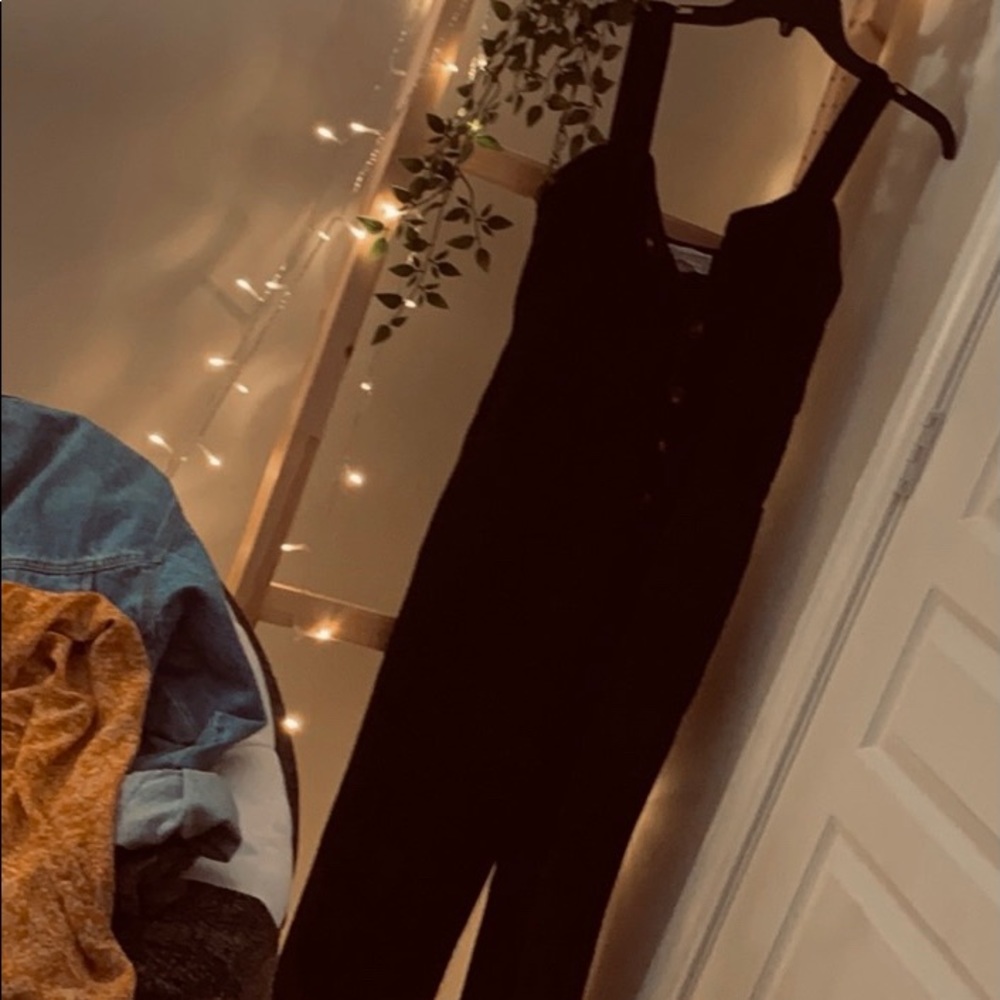 Cordoroy cropped jumpsuit